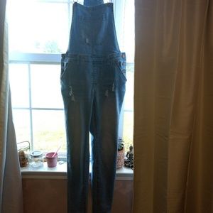 Distressed Encore Overalls
